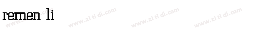 remen light字体转换 remen light字体转换